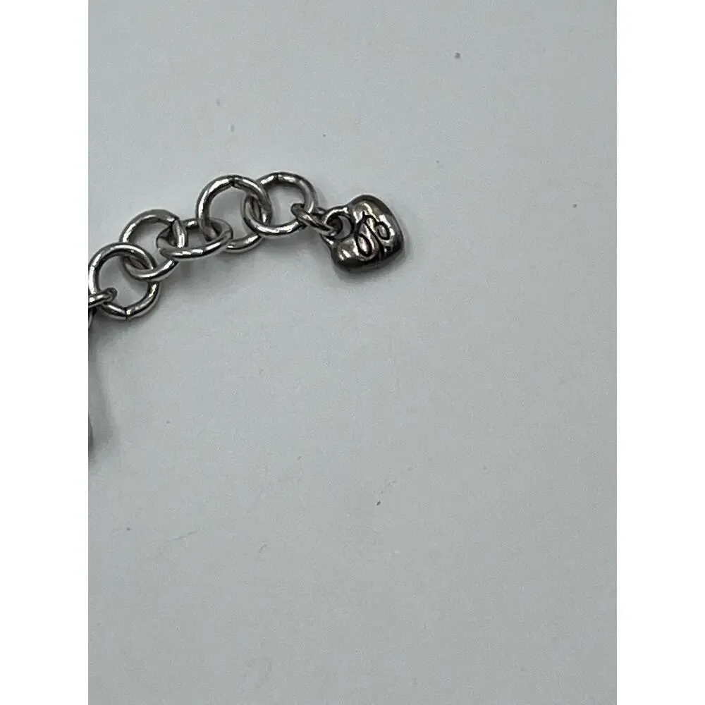 Brighton Signed‎ Double Strand Oval Linked Bracelet